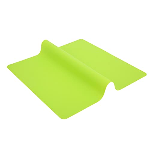 Dioche Versatile Silicone Craft Mat - Heat, NonSlip, Washable Silicone Sheet for DIY Projects, Resin Crafts, and Kitchen Use in Vibrant Pink - Large, Flexible Silicon Mat (Green)