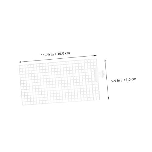 Totority Fish Tank Divider Board with White Plastic Panels and Suction Cups Aquarium Isolation Screens for Separating Fish Suitable for Betta and Aquatic Tank Separation
