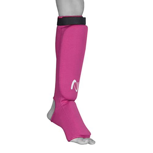 UFG Ultimate - Cloth Shin Instep Guard - Karate MMA Boxing Muay Thai Training Protection - color: Pink, size: CH