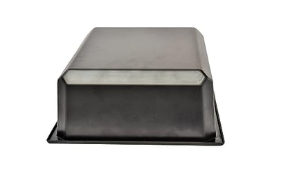 FR Black Plastic Storage Tub, 4.5"