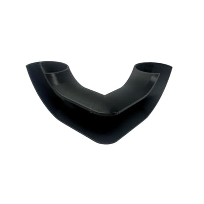 REEFSHAPE Aquarium Corner Tube Viewing Tunnel | Fish, Shrimp, Loaches Hideout for Aquariums | Unique Underground Tube Viewing Tunnel | Made in USA (Corner Tube, Black)