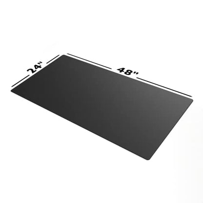 Gamer Boss - Gaming Mouse Pad - 48 x 24 Inches - 4mm Thick with Stitched Edges, Non-Slip Rubber Base, Premium Cloth Mousepad, Desk Mat for Laptop, Keyboard, Computer & PC (Mega, Black) - color: Black, size: 48" x 24"