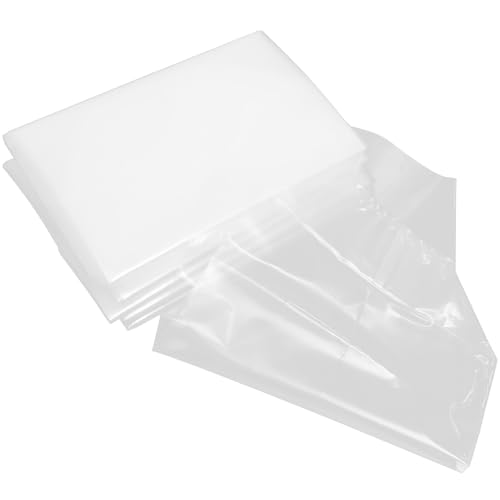 50pcs Live Fish Transport Bags 20x35x12cm Plastic Fish Shipping Pouches with Handle and Elastic Bands for Aquarium Shrimp Fry Packaging and Oxygen Buffering