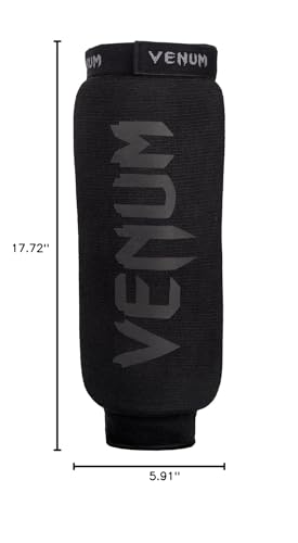 Venum Kontact Shinguards - Without Foot - color: Black/Black