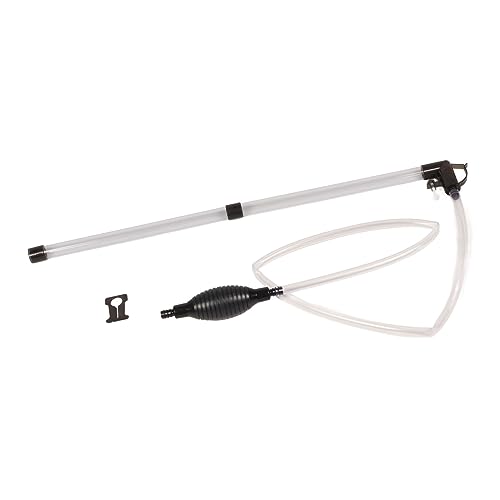 Manual Aquarium Water Changer, Fish Tank Siphon Gravel Vacuum Cleaner for Freshwater Saltwater Tanks, Gravity - Powered Water Changing and Sand Cleaning Kit with PVC Hose and
