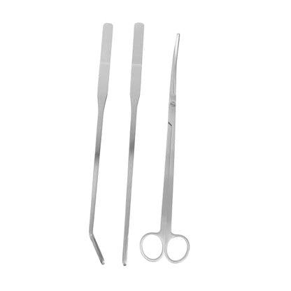 GALPADA 4sets Aquarium Grass Trimmer Stainless Steel Tweezers Scissors for Aquascaping Fish Tank Maintenance Kit