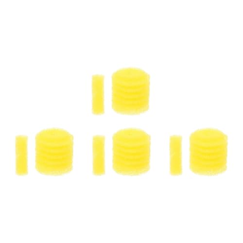 Pre Filter Sponge 10Pcs Professional Aquarium Filter Sponge Built-in Pre-Filter Yellow Cotton Core High Permeability Fish Tank Sponge Replacement for Aquarium Shrimp Fry Fish Tank