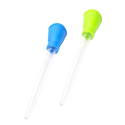 NOLITOY 3sets Manual Aquarium Waste Fish Tank Dripper 4-Grade Scale Aquarium Pipette for Fish Tank Cleaning 2pcs*3 Random Color