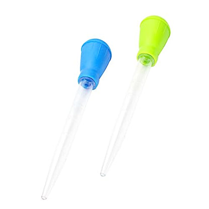 NOLITOY 3sets Manual Aquarium Waste Fish Tank Dripper 4-Grade Scale Aquarium Pipette for Fish Tank Cleaning 2pcs*3 Random Color