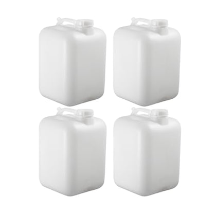 FastRack 5 Gallon Water Jug (Pack of 4) | BPA-free, Food-Grade, and Leak-Proof | White Water Container | Ideal for brewing, fermentation, or storage