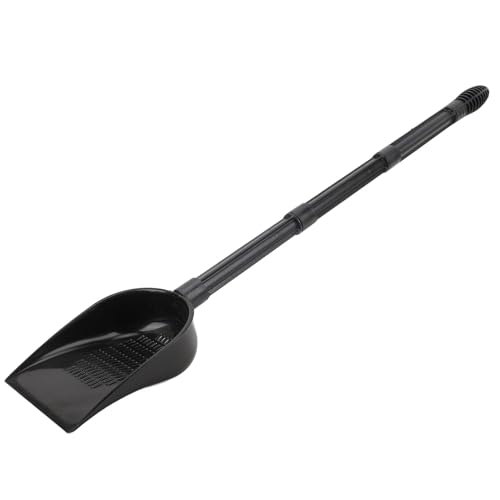 Aquarium Sand Scooper, Premium PVC Fish Tank Sand Shovel with Quick Drainage System and Removable Extension Rod, for Reptile Terrarium Substrate and Pet Waste Cleaning