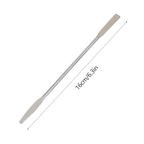 2 PCS Stainless Steel Lab Spatula, Lab Laboratory Mini Double-Ended Spatula, Lab Mini Double Ended Spatula, Micro Spatula, Semi-Micro Shovel Tapered Arrow End Flat Ends