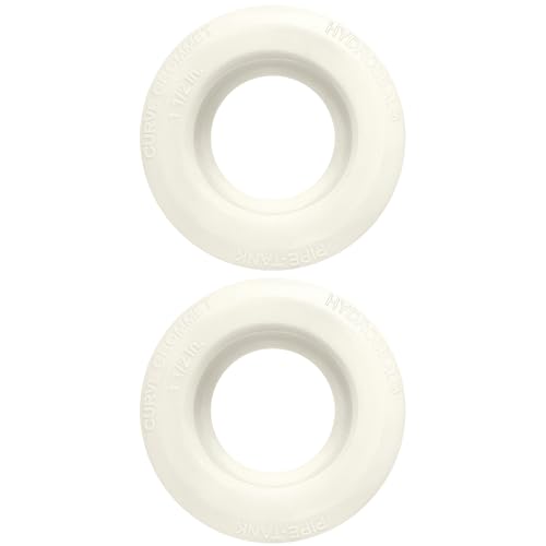 1 1/2 inch Hydroseal flexible tank adapter Bulkhead Fitting, aquarium bulkhead fitting, rain barrel spigot kit, TPV Grommet Tank Adapter for IBC Tote, Water Tank, Pond, Hydroponics, Filtration - size: 1 1/2 inches-2Pcs