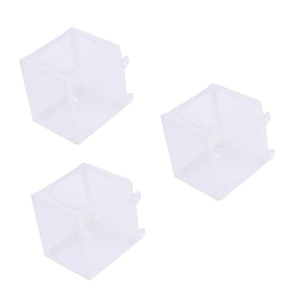 Angoily 3pcs Aquarium Breeder Net Baby Fish Net for Tank Fish Breeding Net with Suction Cup White Polyester Net Frame Survival Rate Enhancer for Fish Tank
