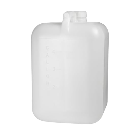 FastRack 5 Gallon Water Jug (Pack of 4) | BPA-free, Food-Grade, and Leak-Proof | White Water Container | Ideal for brewing, fermentation, or storage