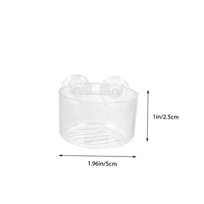 4pcs Acrylic Fish Feeding Cups Red Worm Feeder for Fish Tank Shrimp Feeder Aquarium Accessories for Aquatic Feeding Supplies