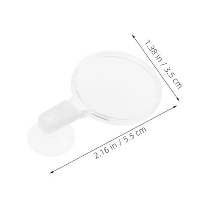 4pcs Acrylic Glass with Cup for Fish Tank Viewing High-Definition Observation Tool for Betta Fish -Landscapes Spiders and Animals User-Friendly Design for Seniors