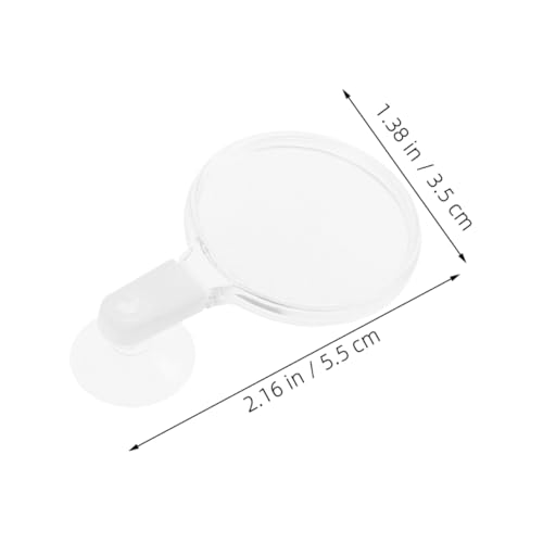 4pcs Fish Tank Glass with Cups Clear Acrylic Lens for Easy Observation of Betta Fish Plants and Creatures Aquariums