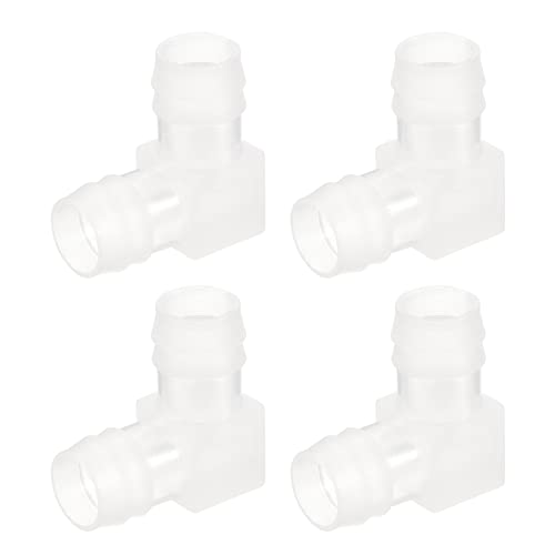 uxcell 5/8" 90 Degree Elbow Hose Barb, 4pcs L-Shaped Aquarium Air Valve Connector Tubing for Fish Tank Pond Air Line - size: 5/8"