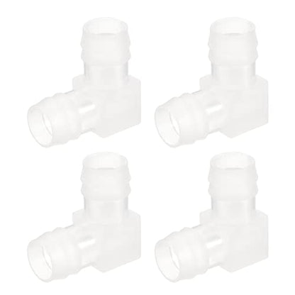uxcell 5/8" 90 Degree Elbow Hose Barb, 4pcs L-Shaped Aquarium Air Valve Connector Tubing for Fish Tank Pond Air Line - size: 5/8"