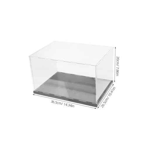 Acrylic Boxing Glove Display Box Storage Rack for Figurines Black