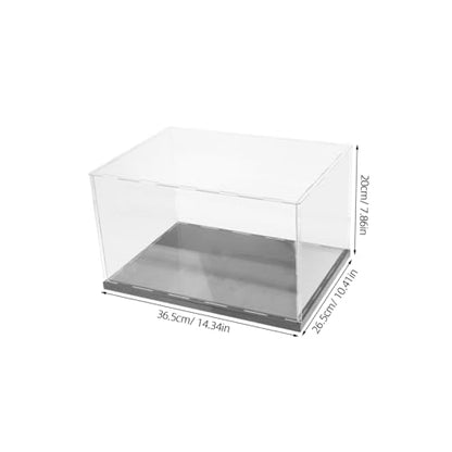 Acrylic Boxing Glove Display Box Storage Rack for Figurines Black