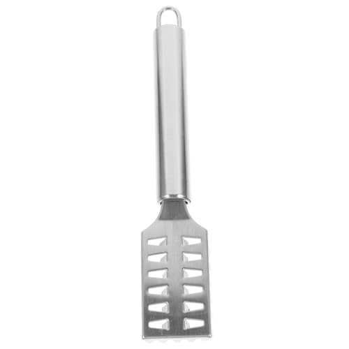 COLLBATH Stainless Steel Fish Scale Shaver with Lid Fast Cleaning Fish Skin Remover Comfortable Grip Effortless Use Seafood Tool for Home Kitchen