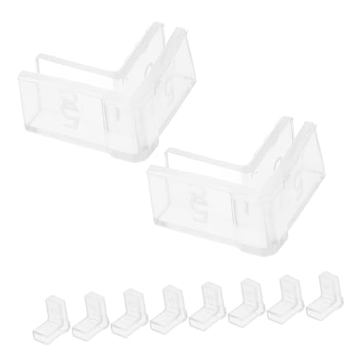 YARNOW 10Pcs Transparent Aquarium Corner Guards Shaped Fish Tank Edge Protectors Durable Multifunctional Bumpers for Aquariums Furniture Appliances