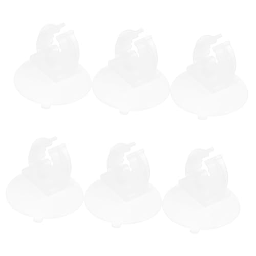 BESPORTBLE 2sets Aquarium Suction Cup Light Holder Fish Tank Lamp Rack Silicone Base Strong Adhesive Easy Install for Aquarium Lamps 6pcs*2