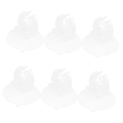 BESPORTBLE 2sets Aquarium Suction Cup Light Holder Fish Tank Lamp Rack Silicone Base Strong Adhesive Easy Install for Aquarium Lamps 6pcs*2