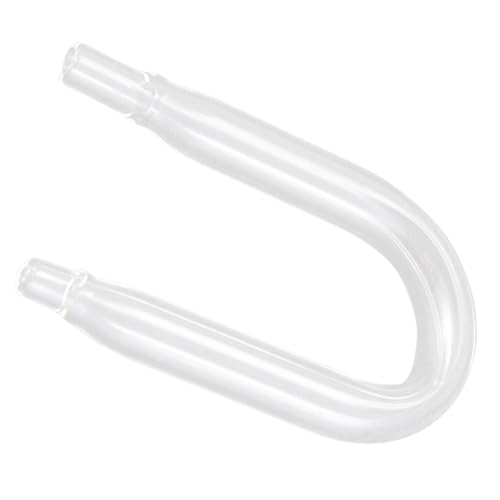 GALPADA U-Shaped Aquarium Diffuser Glass Tube Easy to Install Connector for Fish Tank Carbon Dioxide Injection System Smooth Surface for Safe Handling