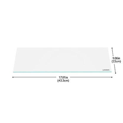 4mm Thick Clear Glass Aquarium Lid, Includes 4 Clips for Secure Placement, 432 X 230mm(17.01x9.06 inches) for 440-444 mm Inner Length Aquariums, Adapted to LANDEN SD453030 - size: 432x230mm (1 pc)