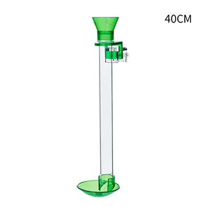 Acrylic Shrimp Feeder Tube Feeding Dish Deep Bowl for Aquarium Shrimp Fish Clip to Fish Tanks Multiple Size Acrylic Shrimp Feeder Feeding Tube and Dish Tray Bowl Set, 25CM - size: 25CM