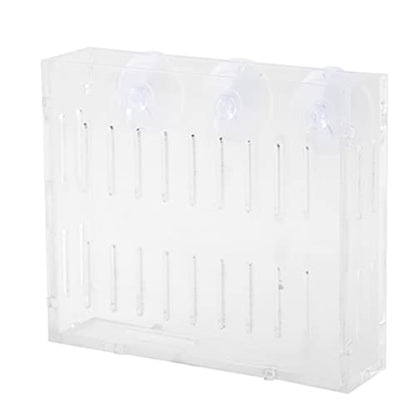 Aquarium Plant Grass Cup Transparent Water Plant Growing Holder, Acrylic Fish Water Plants Planter Grass Container with Suction Cups, Decorative Aquarium Plant Grass Cup