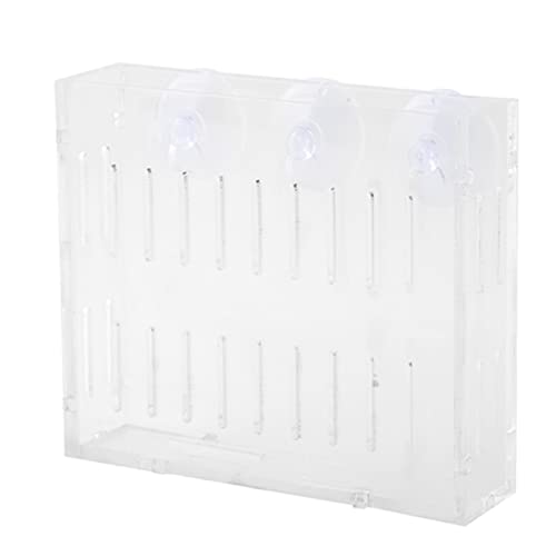 Aquarium Plant Grass Cup Transparent Water Plant Growing Holder, Acrylic Fish Water Plants Planter Grass Container with Suction Cups, Decorative Aquarium Plant Grass Cup