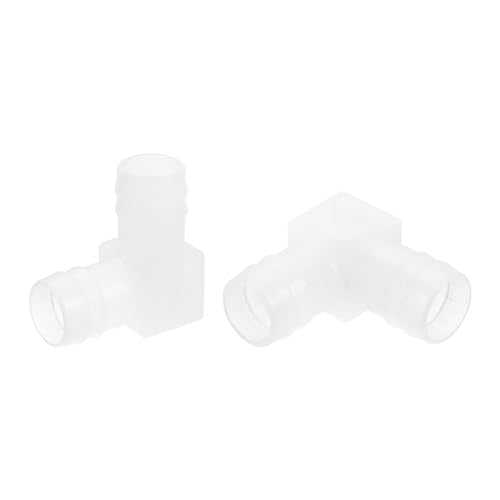 uxcell 11/16" 90 Degree Elbow Hose Barb, 6pcs L-Shaped Aquarium Air Valve Connector Tubing for Fish Tank Pond Air Line - size: 11/16"
