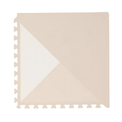 Toddlekind Playmat - Premium Foam Playmat, 4 x 6 feet, 6 Tile Extra Thick Foam Floor Puzzle Mat for Babies/Toddlers Stylish, Non-Toxic, Odorless. Perfect for Tummy Time, Crawling, and Play. Ideal for Nursery and Playroom. 0m+ (Golden Beige) | 4' X 6' Non-