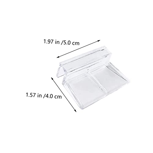 BESPORTBLE 20pcs Acrylic Support Bracket for Aquarium Cover Transparent Fish Tank Cover Frame Holder for Tank for Open and Reptile Habitats