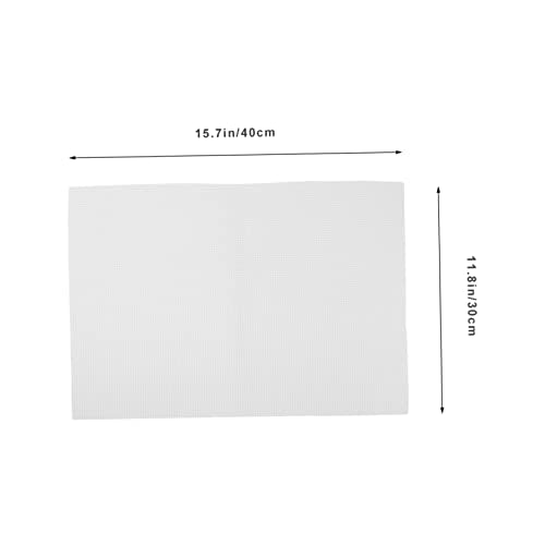 Yardwe Shockproof Fish Tank Pad Thick Non Slip Aquarium Bottom Mat for Water Absorption and Heat Preservation Durable Cushion - color: White