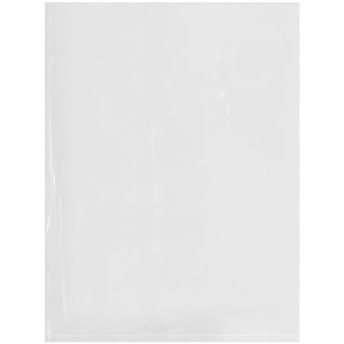 Plymor 9" x 12" (Pack of 100), 4 Mil Flat Open Clear Plastic Poly Bags