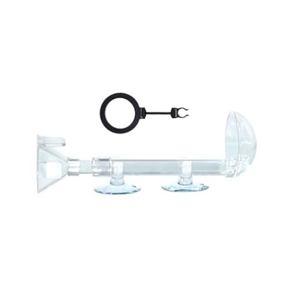 Feeder Acrylic Shrimp Feeders Tube Dish Set Highly Transparents Acrylic Aquariums Feeders for Home Aquariums - size: 135-245mm