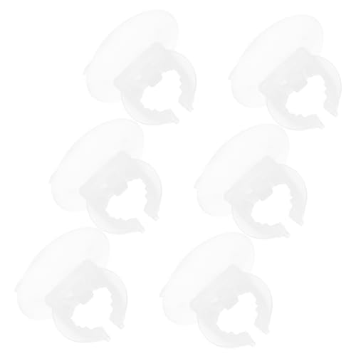LIOOBO 2sets Fish Tank Lamp Aquarium Light Bracket Suction Cup Design Sturdy Silicone Aquarium Lid Clips 6pcs*2