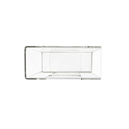TrippNT 50830 Clear Acrylic Double Side Loading Glove Box Holder, 10" Width x 10" Height x 4" Depth - size: Double, style: Hardware Mount