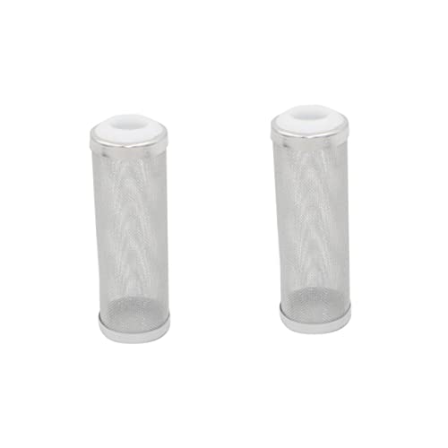 FOMIYES 6pcs Stainless Steel Aquarium Inlet Cover Nets White Prevents Debris Protects Young Fish Design for Freshwater Environments