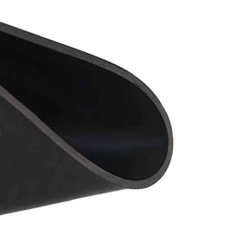 1pcs Black Rubber Sheet, 1/2/3/4/5mm Thick 500x500mm Chemical Resistance High Temperature Oil Rubber Plate Mat(500x500x5mm) - size: 500x500x5mm