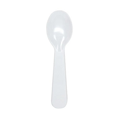 Karat U2450W 2.9" PS Disposable Tasting Spoon, White (Pack of 4000)