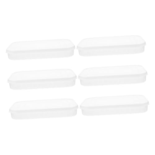 GALPADA 6pcs Food Storage Containers with Soft Lids, Non-stick Bottom Airtight Fridge Boxes for Bacon, Fish, and Cheese Preservation, Reusable Refrigerator Organizer Set for Cold Food