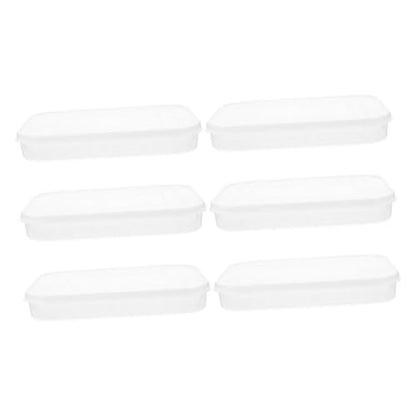 GALPADA 6pcs Food Storage Containers with Soft Lids, Non-stick Bottom Airtight Fridge Boxes for Bacon, Fish, and Cheese Preservation, Reusable Refrigerator Organizer Set for Cold Food