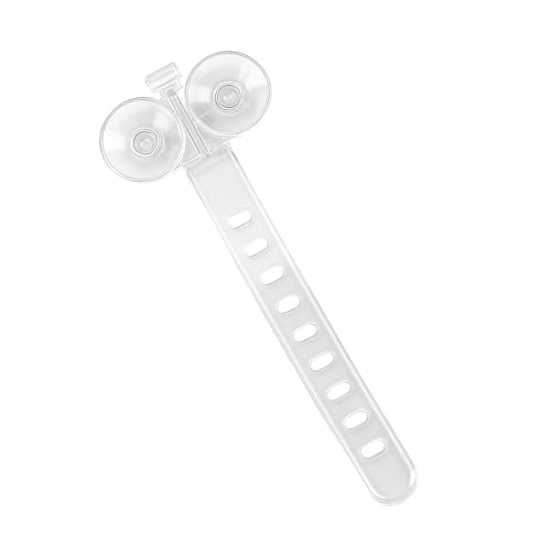 Aquarium Suction Cup with Zip Ties with Strong Adhesion for Firm Attachment of Wire Organization Binding Fish Tank Rubber Anti-Collision Sucker Pad for Moss - color: White