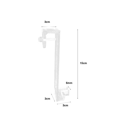 MagiDeal 3 Pieces Fish Tank Bracket Aquarium Accessory Desktop Aquarium Water Auto Refill Guppy Clear Holder Fish Tank Accessories, A 15cm - color: A 15cm